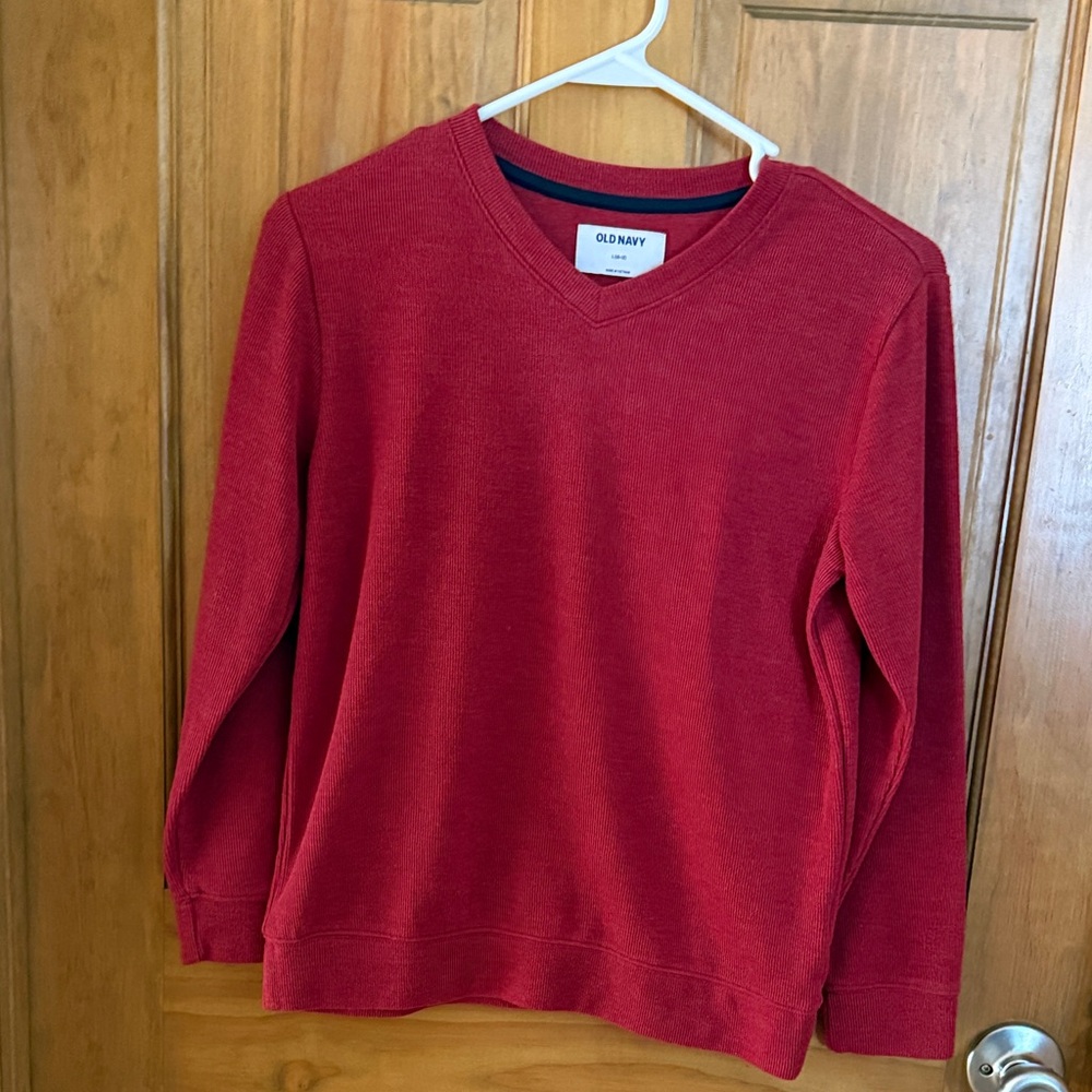 Old Navy Kids’ V-Neck Sweater in Bold Red